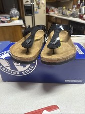 Birkenstock Gizeh Birko-Black Patent Size 40