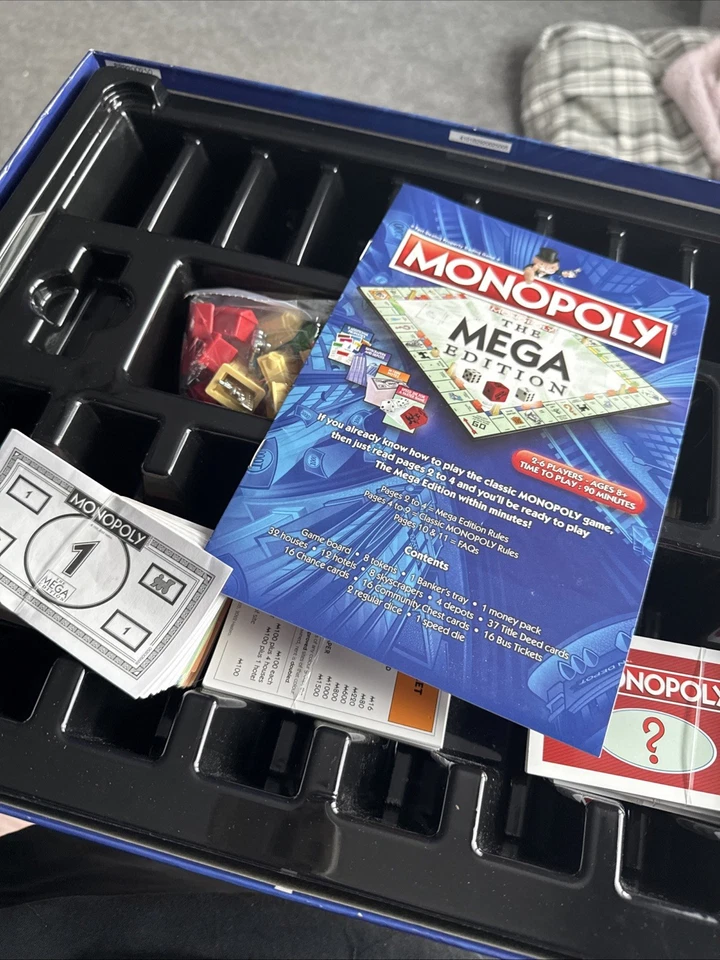 Monopoly The Mega Edition Board Game 98% Complete - Image 3 of 4