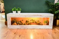 4ft Modern Distressed Reptile Vivarium - LED Light Included