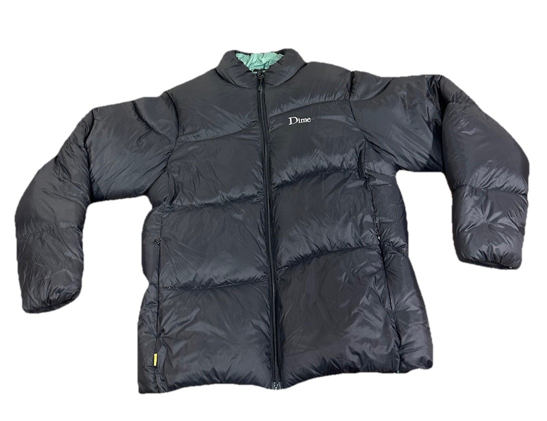 Dime Wave Pattern Puffer Jacket Supreme Skateboar… - image 1