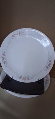 Corelle By Corning Dinner Plates 10.25'' Purple Flowers Set Of 5 Made In USA