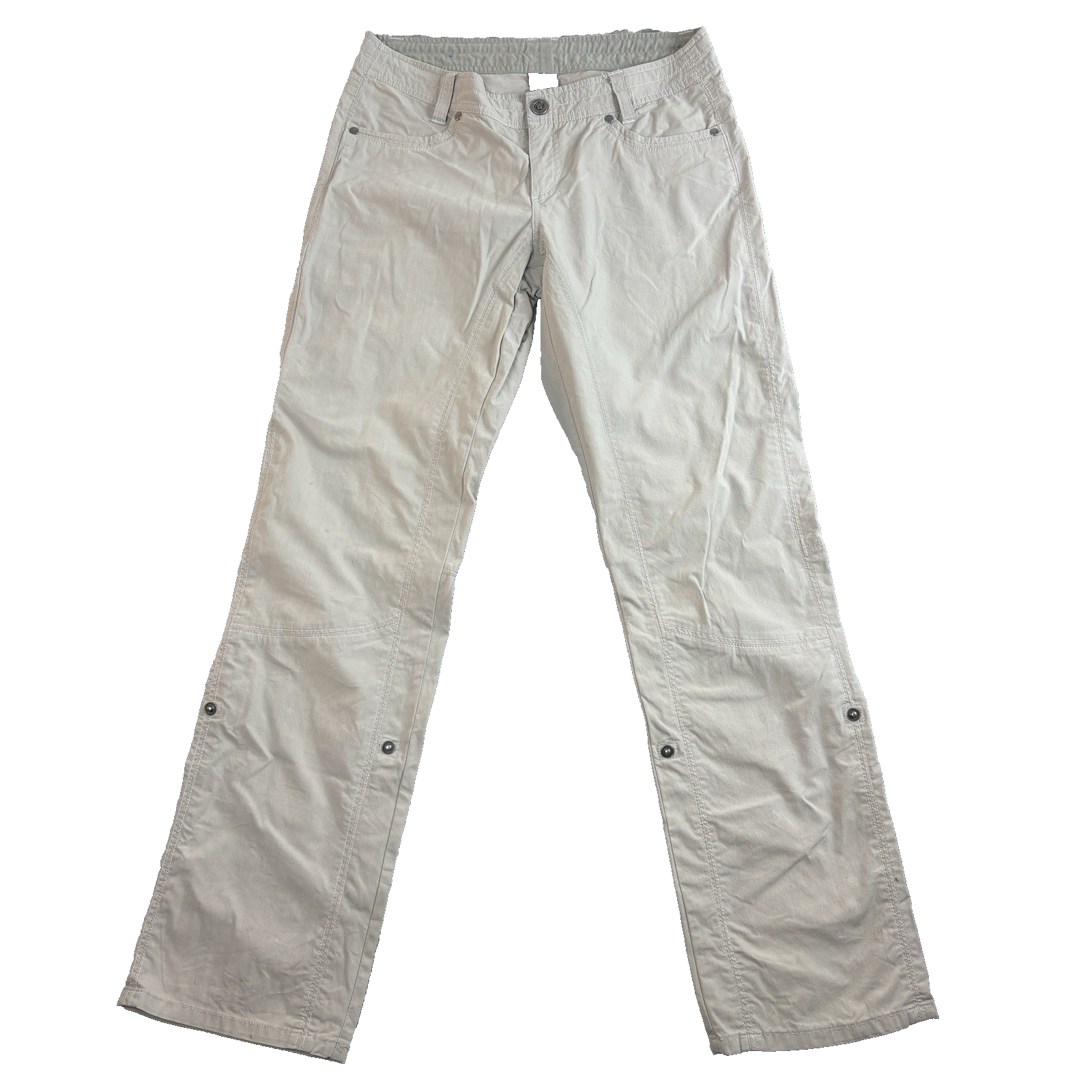 KÜHL Women Utility Pants Size 8 Reg Beige Cotton Stretch Outdoor Hiking Gorpcore