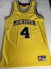 Chris Webber Michigan Wolverines Nike Vintage Fab 5 Authentic Jersey 44 L 90s