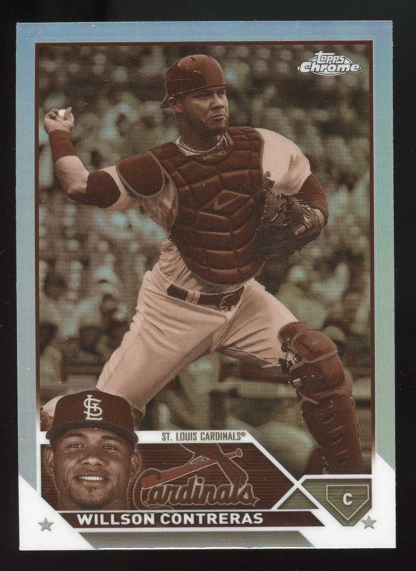 2023 Topps Chrome Willson Contreras Sepia Refractor #139 St. Louis Cardinals