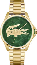 Orologio Uomo Lacoste LE CROC Quarzo Cinturino Acciaio Oro Gold Luxury