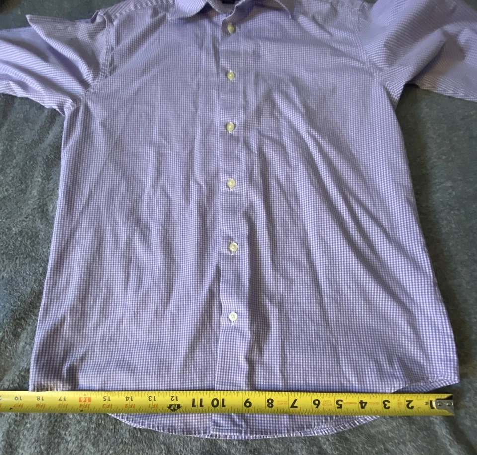 7 - Chaps мальчиков большой 14-16 эластичной фиолетовый длинным рукавом рубашка на пуговицах - Изображение 3 из 4