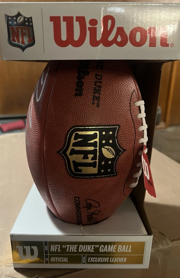 签名巴尔的摩乌鸦队 NFL 比赛用球“公爵”真品证明基础 — 第 4/4 张图片