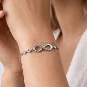 OFURE Silver Crystal Bracelet
