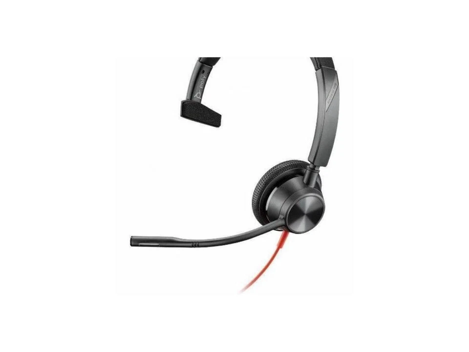 Poly Blackwire 3310 Monaural USB-C Headset +USBC/A Adapter - Mono - USB Type C, - Image 3 of 4