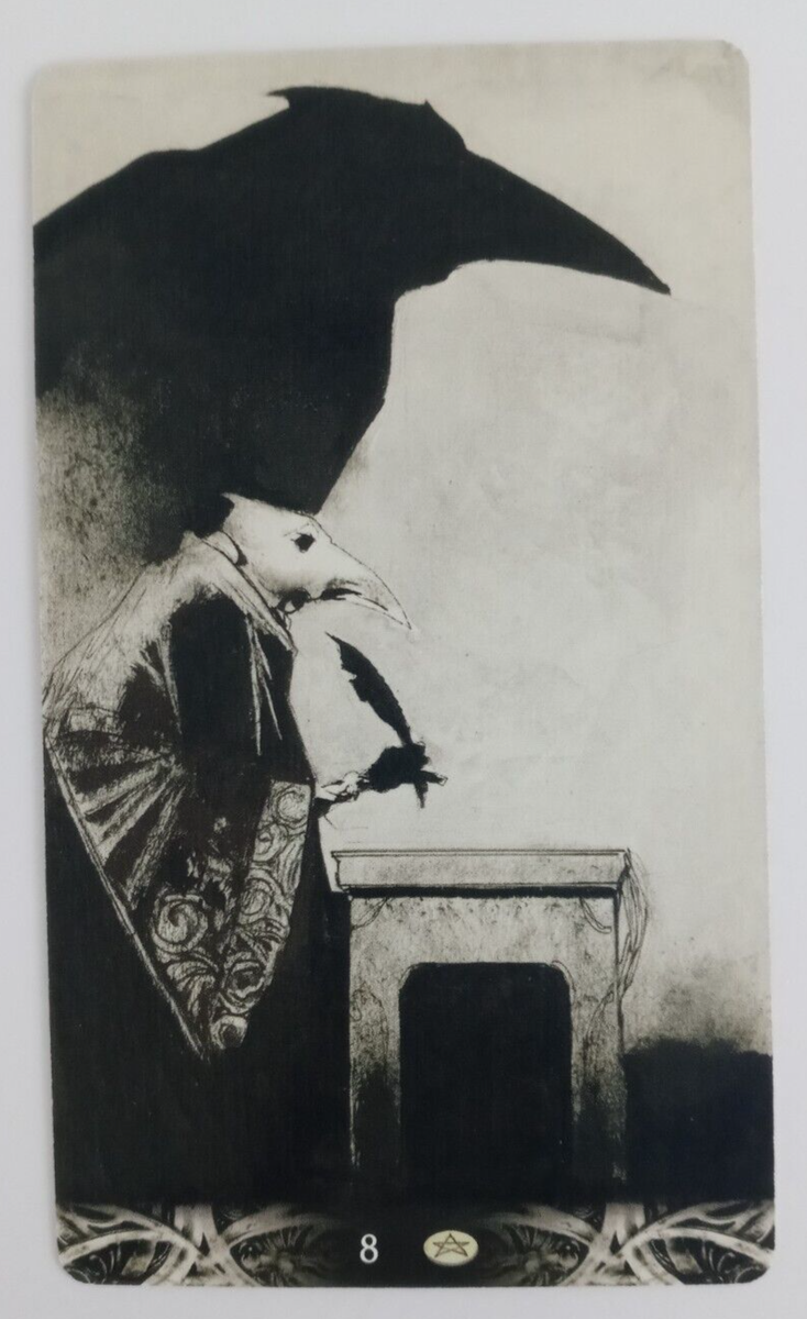 Murder of Crows Tarot Card by Corrado Roi 8 Of Pentacles 4.75