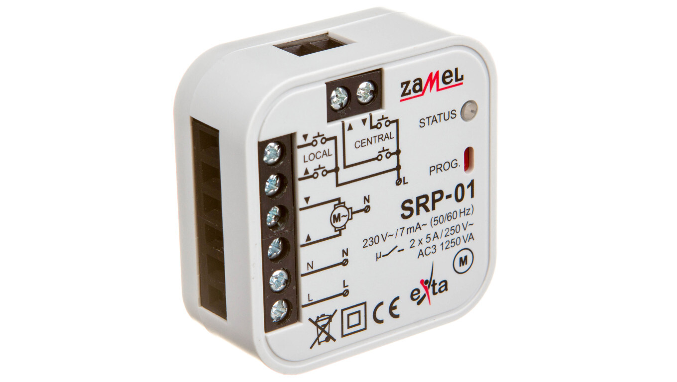 Wired roller shutter controller 5A AC-3 230V 0-2min SRP-01 EXT10000126 /T2UK