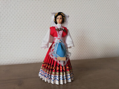 Vintage Puppe Evelt Griechenland 19cm 