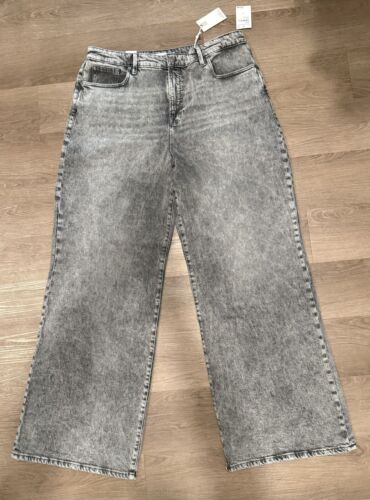 Good American Good Ease Relaxed Wide-Leg Jeans Y2K (Size 14/32) - NWT