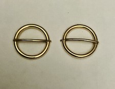 Lady Rings Surgically  Cleaned  18K Yellow Gold   Body Piercing Jewelry. 14Gauge