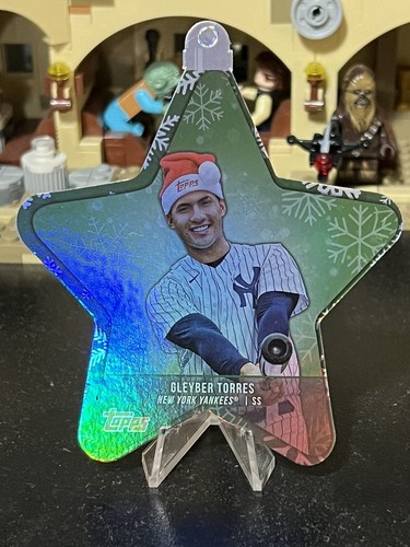 2021 Topps Holiday Ornament Foil Die Cut #WHO-GT Gleyber Torres Yankees ⛄⚾ - 第 1/3 張圖片