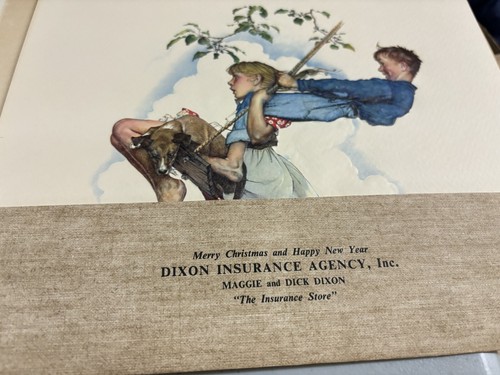 Norman Rockwell Set of 4 “Young Love” Embossed 8" X 10" Prints - Picture 7 of 10