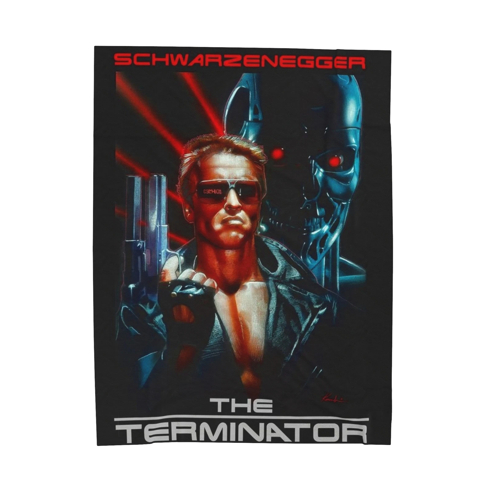 The Terminator Movie Plush Fleece Throw Blanket