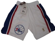 New 1996-1997 Philadelphia 76ers Mens Mitchell & Ness Authentic Game Shorts $125