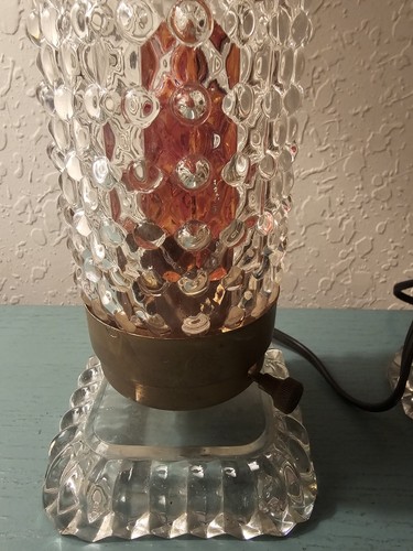 Antique Pair Of 1940's ArtDeco Vanity Torpedo Lamps-Cut Glass & Brass-Work - Picture 6 of 18