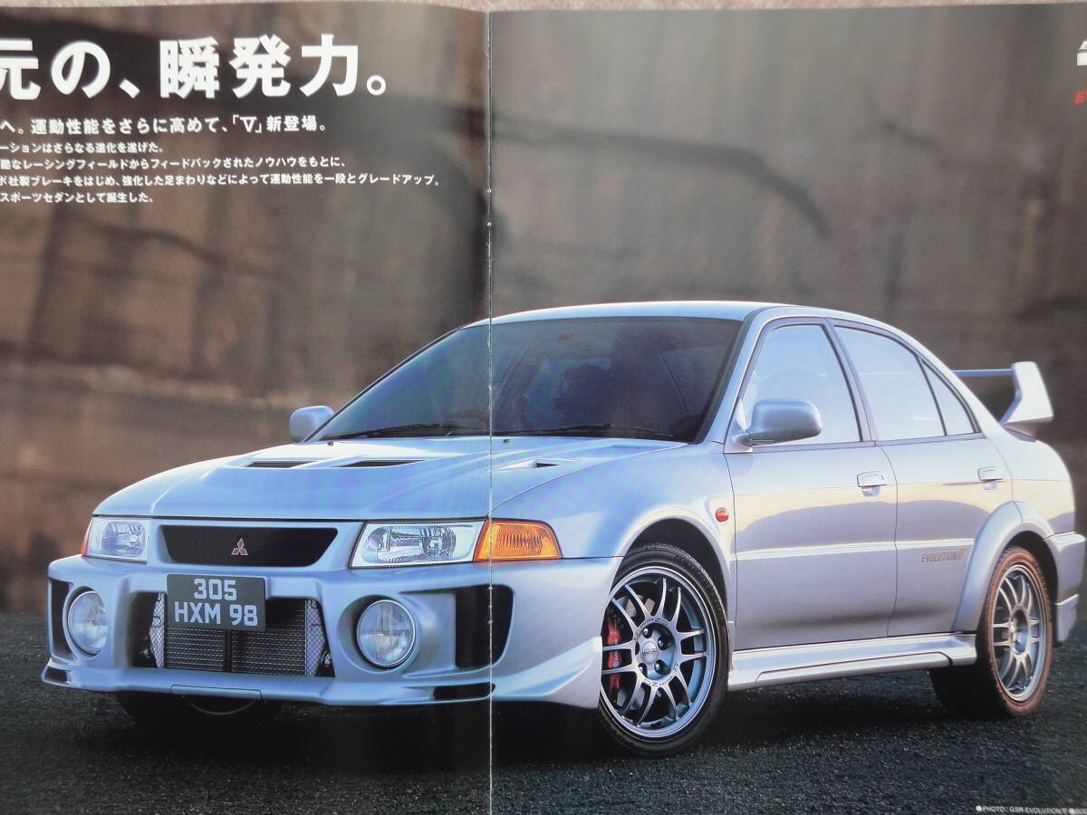 アクセサリー Lancer Evo. V official hardcover catalog Catalogue Book maker car JAPAN LANCER EVOLUTION EVO