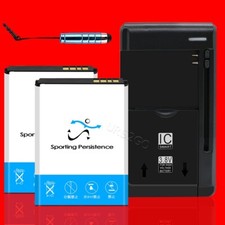 Substitutable 2x1520mAh Battery Universal Charger Stylus f Alcatel GO FLIP 4044N