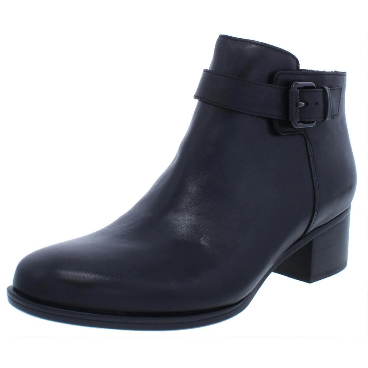 Naturalizer Womens Dora Black Leather Booties Shoes 8 Medium B M