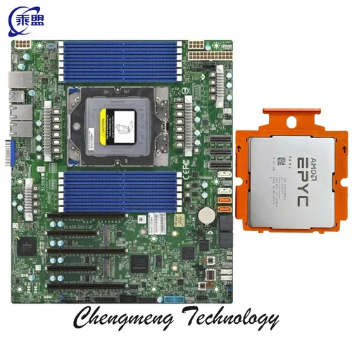 Supermicro H13SSL-N + AMD EPYC 9K84 96 Core + 2x32g DDR5 4800MHZ Ram + 2U Cooler