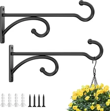 Pickpiff 8-Inch Planter Hooks for Hanging Plants - Plant Hanger Hook Indoor Outd