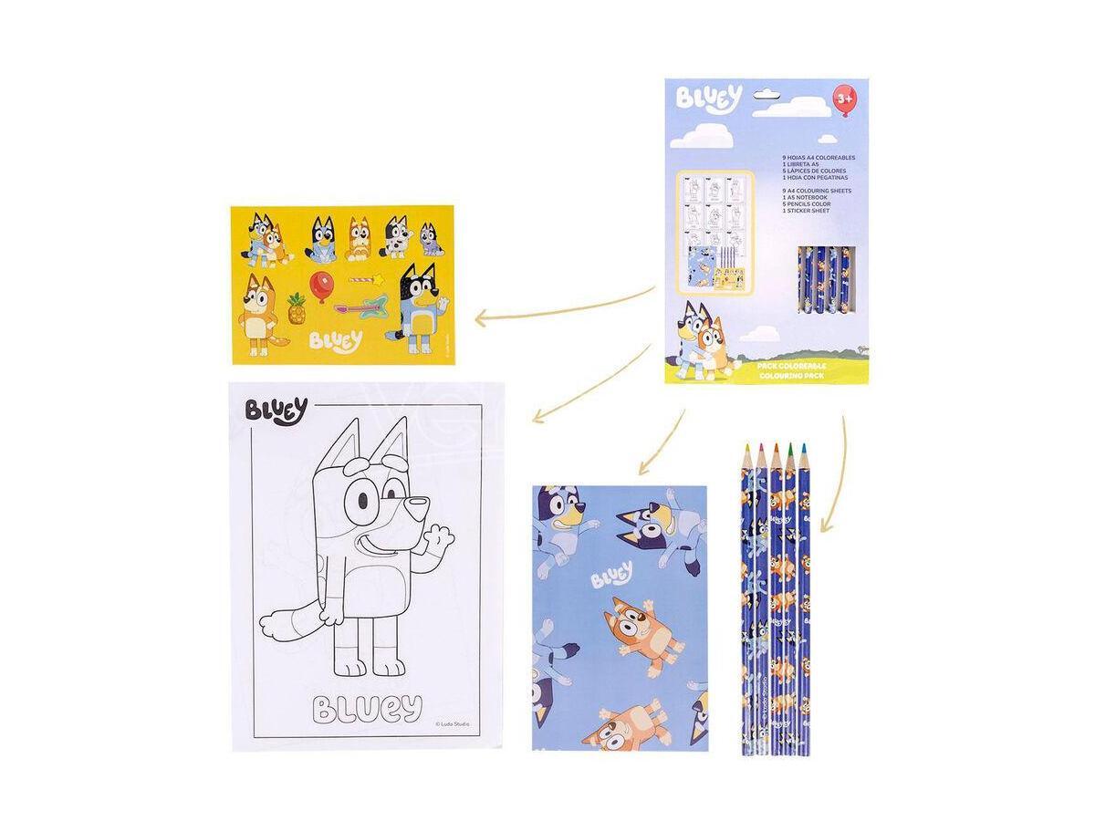 Bluey Colouring Stationery Set Cerdà