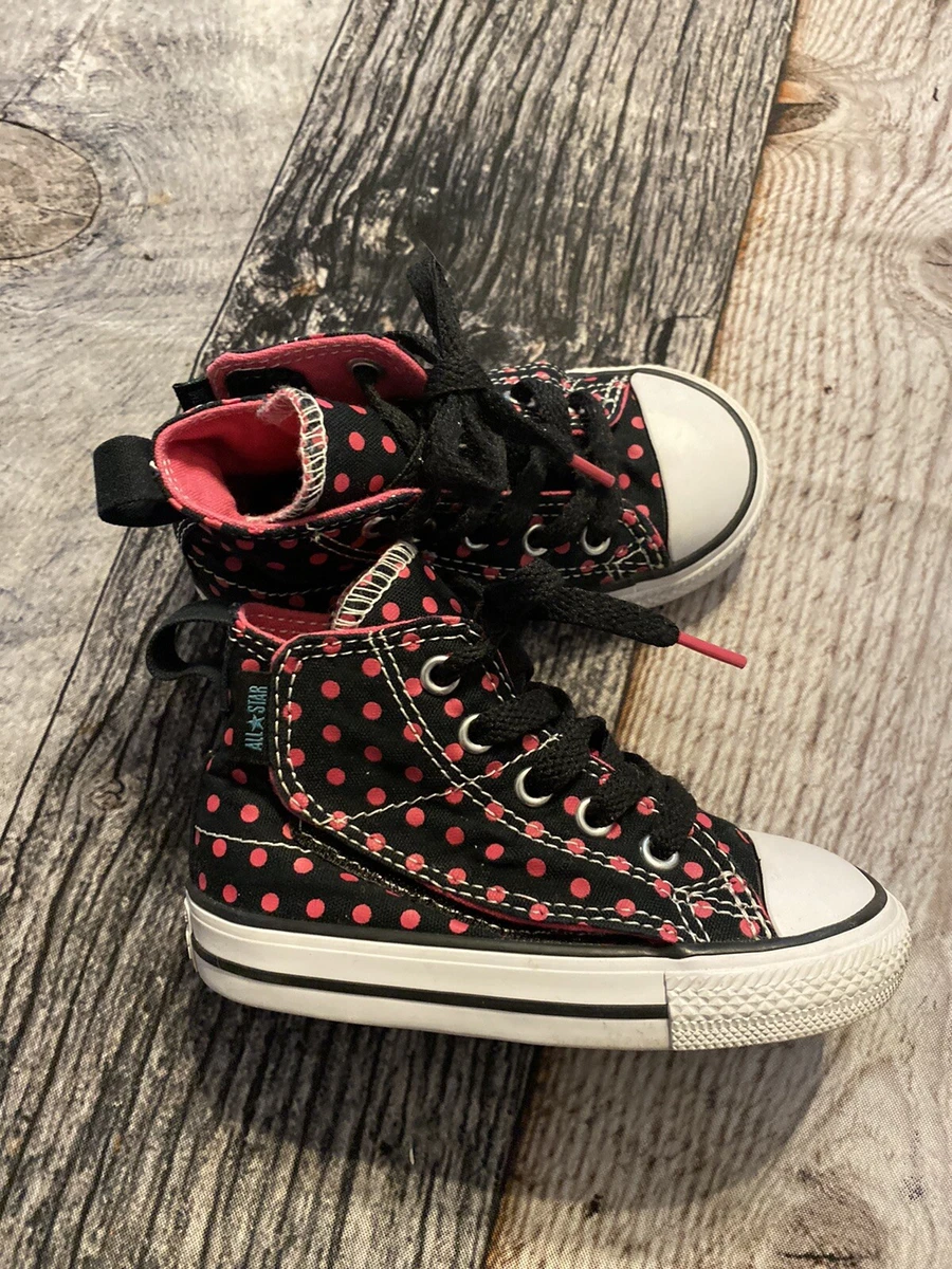 Polka dot converse high hotsell tops