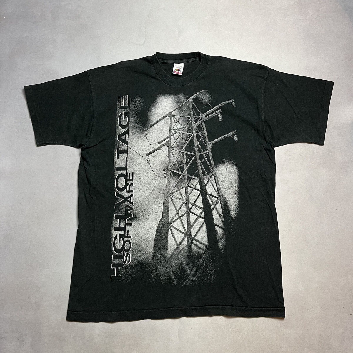 Vintage High Voltage Software Gaming Single Stitch Tee Shirt