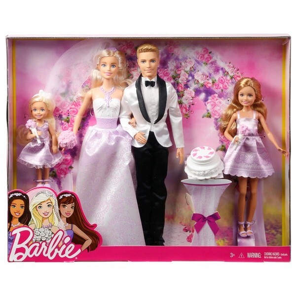 Barbie Wedding Gift Set Ken, Stacie and Chelsea Doll | eBay
