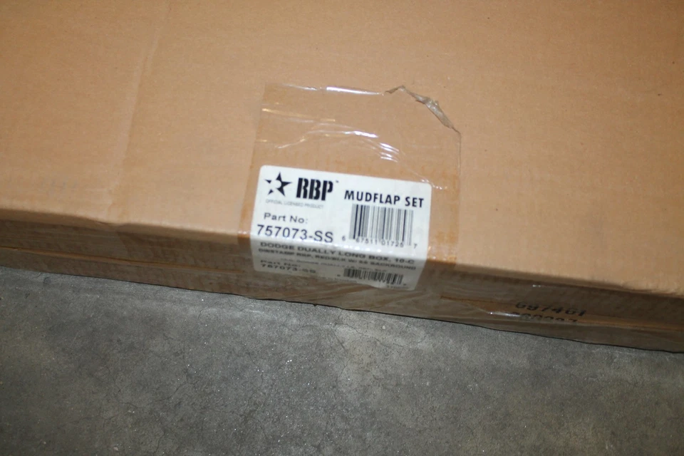 RBP Dodge Doble Guardabarros Juego Negro Rojo Con Fondo SS Caja Larga 10-C Foto 2 de 4