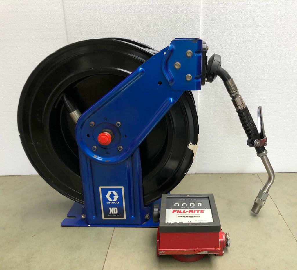 GRACO HSMD5B XD SERIES HOSE REEL WITH FLOWMETER FOR PETROLEUM & OIL 2