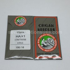 15x1 130/705H ORGAN home sewing machine needles Size 16/100 Regular point HAx1