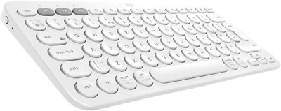 Logitech K380 Kabellose Bluetooth-Tastatur, Italienisches QWERTY-Layout - Weiß