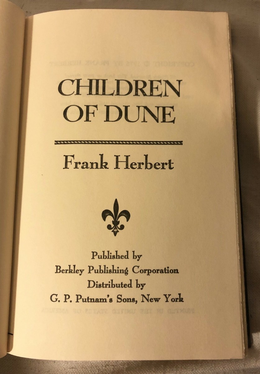 Children of Dune by Frank Herbert, 1976 Book Club Edition