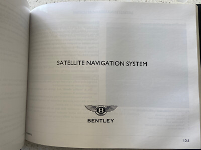 2007 BENTLEY CONTINENTAL GTC CONVERTIBLE OWNERS MANUAL NAVIGATION+
