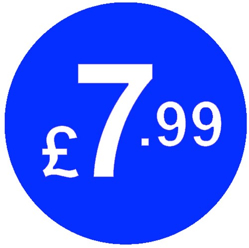 20mm Blue Price Point Shop Stickers POS / Sticky Labels £1, £1.99, £2, £3, £5 - Picture 44 of 49