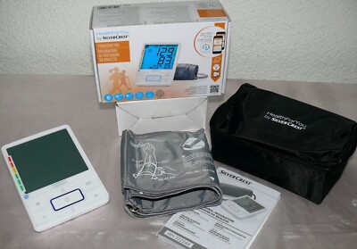 SC SBM69 Blutdruck messgerät Oberarm Ø 22/42cm APP XLCD BT 2x100 Speicher Weiß