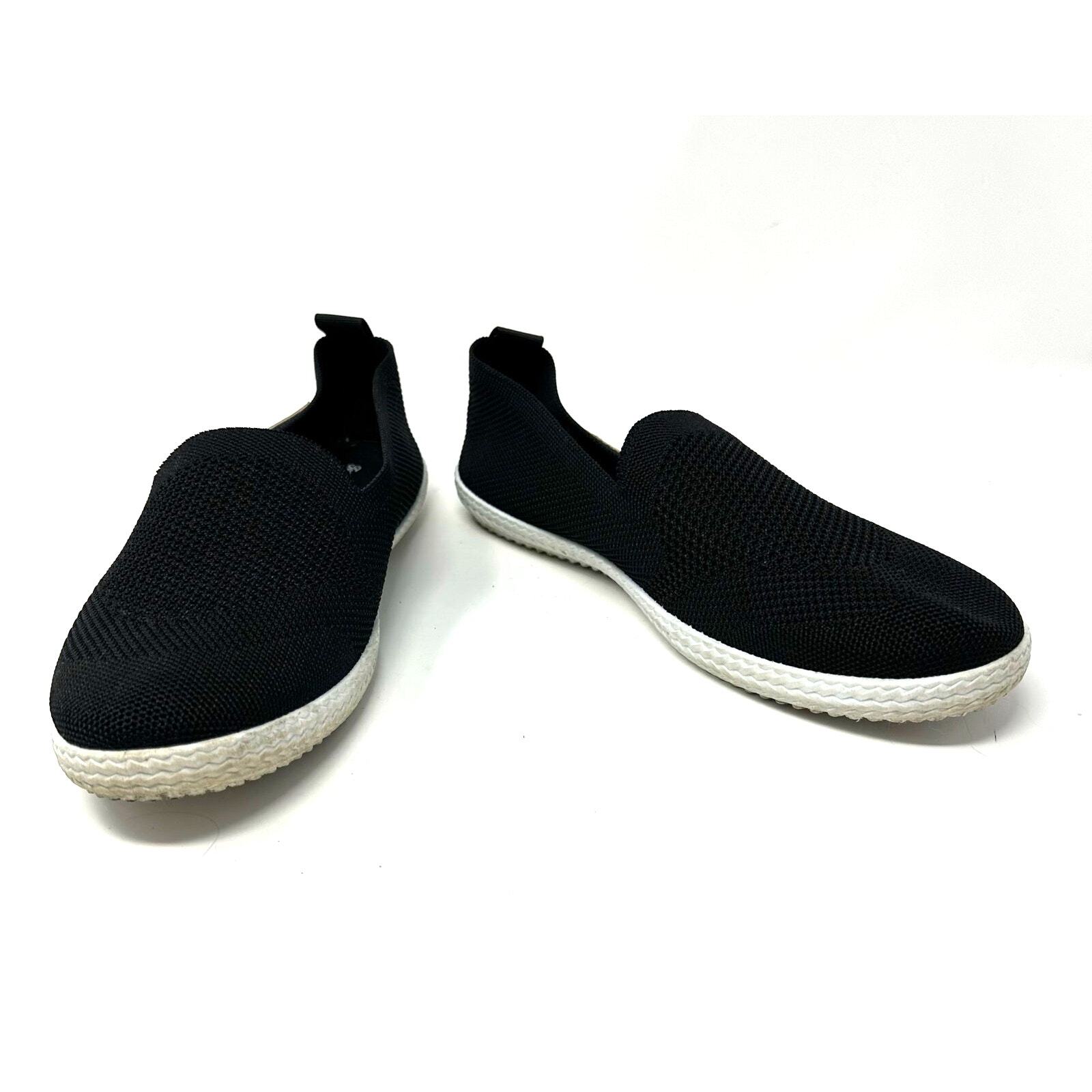 SAOLA Scarpe comode Tommy Bahama taglia 10 slip on deck nere con suola bianca