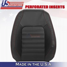 2011 to 2018 For Volkswagen Jetta GLI Driver Top Perforated Leather Cover Black