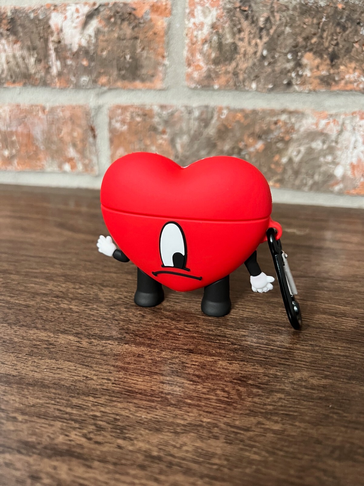 Red Sad Heart Bad Bunny AirPods Pro Case 3rd Generation-image