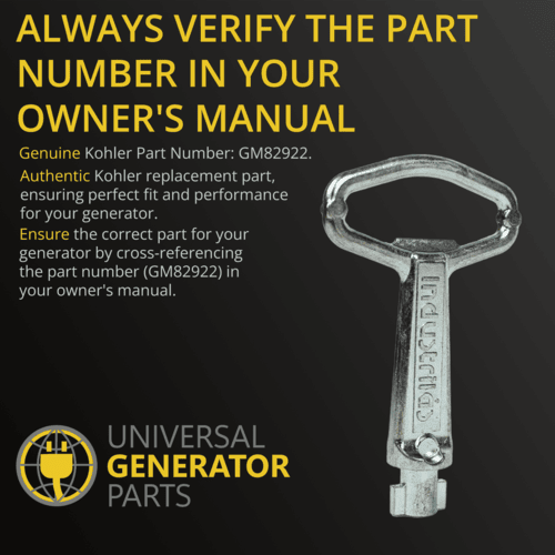 Kohler GM82922 Replacement Key| Latch Opening Tool for Residential