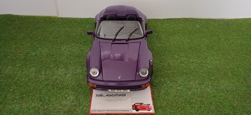 PORSCHE 911 CARRERA SPEEDSTER cabriolet ouvert open 1989 violet au 1/18 d MAISTO - Picture 5 of 8