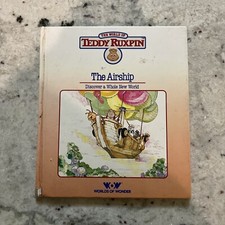 World Of Teddy Ruxpin book The Airship Vintage Hardcover 1985 WoW - No cassette