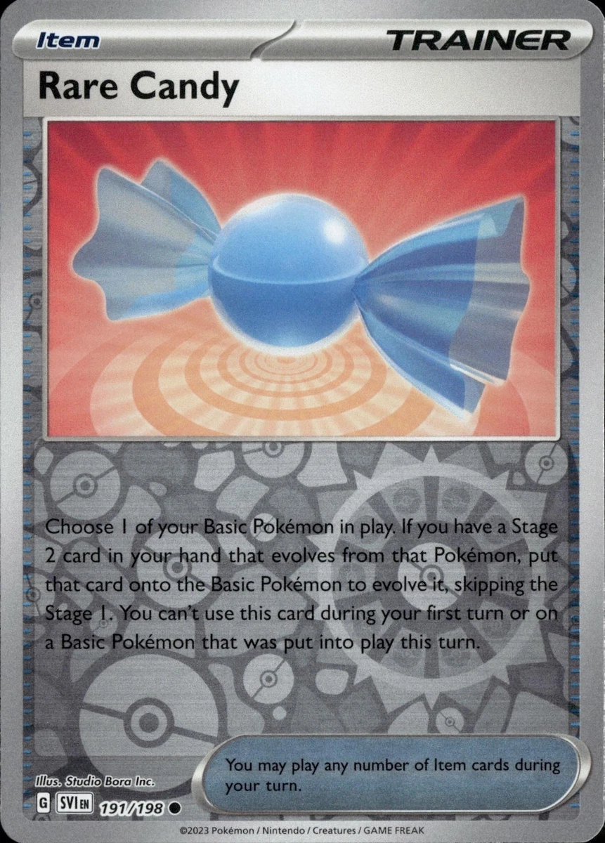 Pokemon Rare Candy 191/198 Reverse Holo SV01: Scarlet & Violet