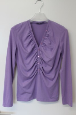 JETTE JOOP shirt long sleeve long sleeve purple ruffled M 38 