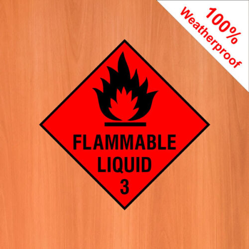 Flammable liquid 3 sign sticker DANG001 Warning and hazard notices - Picture 1 of 2