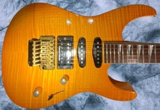 ⚠️ JUST THIS WEEKEND! ⚠️ 1996 Jackson DK-2 In Stunning Amber 5A Flame! Japan! ⚠️